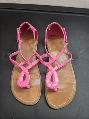 Arizona Jean Company Hot Pink Strappy Sandals